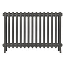 Grace - Grey Bronze Cast Iron Column Radiator H650mm x W938mm 4 Column - Floor Standing