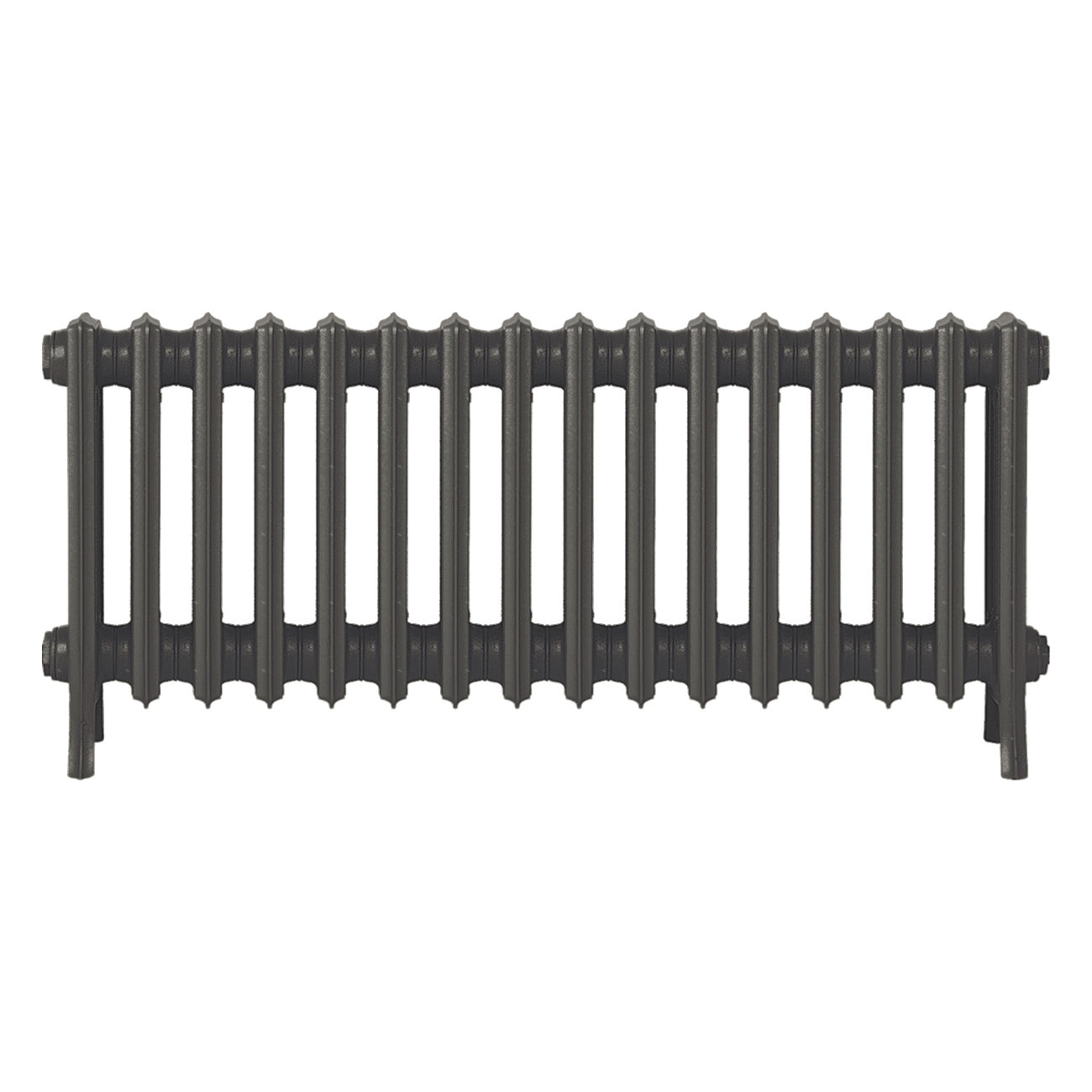 Grace - Grey Bronze Cast Iron Column Radiator H450mm x W998mm 4 Column - Wall Hung