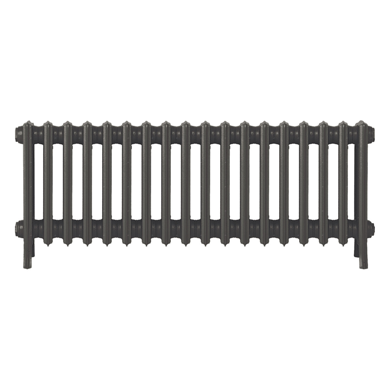 Grace - Grey Bronze Cast Iron Column Radiator H450mm x W1119mm 4 Column - Wall Hung