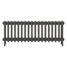 Grace - Grey Bronze Cast Iron Column Radiator H450mm x W1119mm 4 Column - Wall Hung