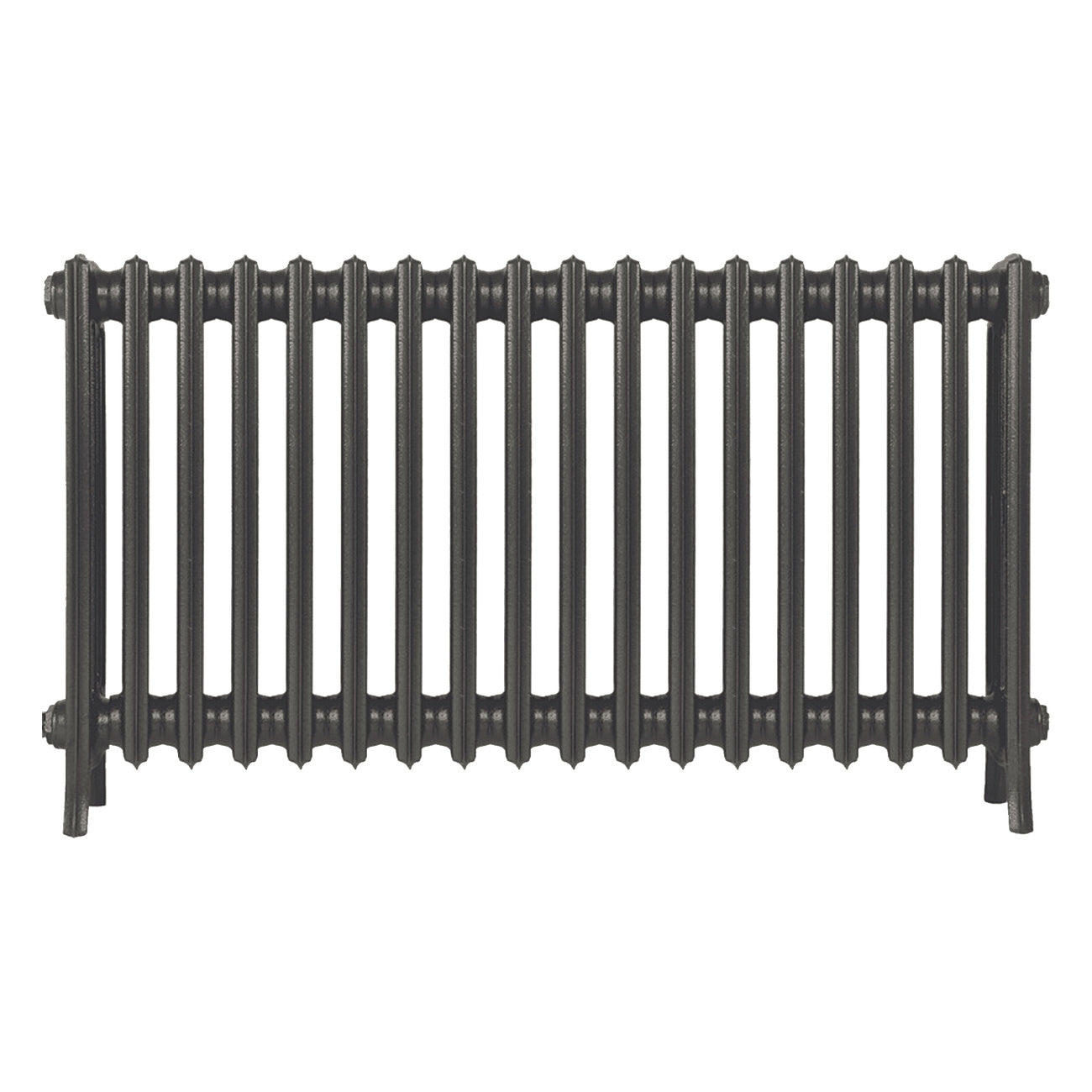 Grace - Grey Bronze Cast Iron Column Radiator H650mm x W1119mm 4 Column - Floor Standing