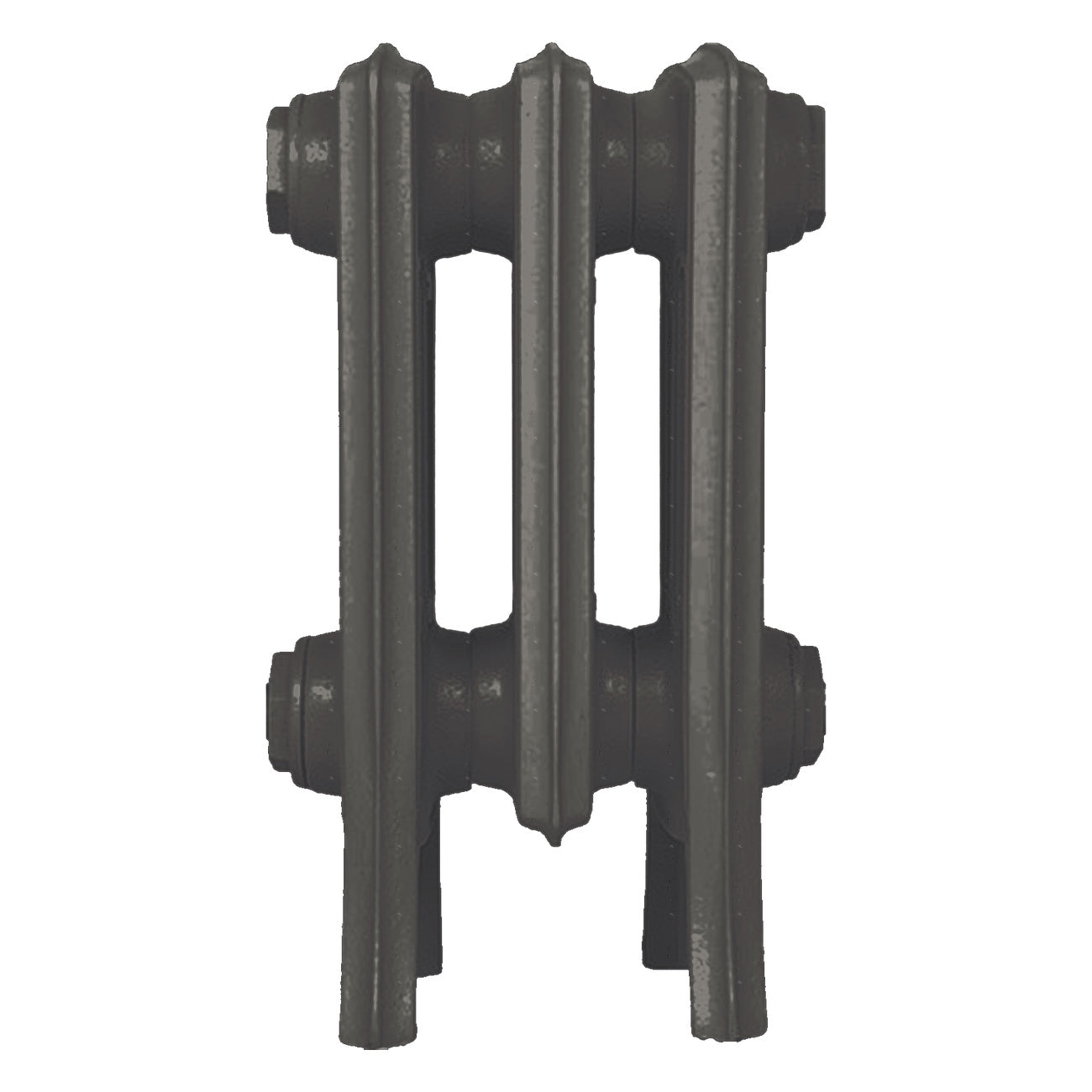 Grace - Grey Bronze Cast Iron Column Radiator H350mm x W212mm 4 Column - Floor Standing