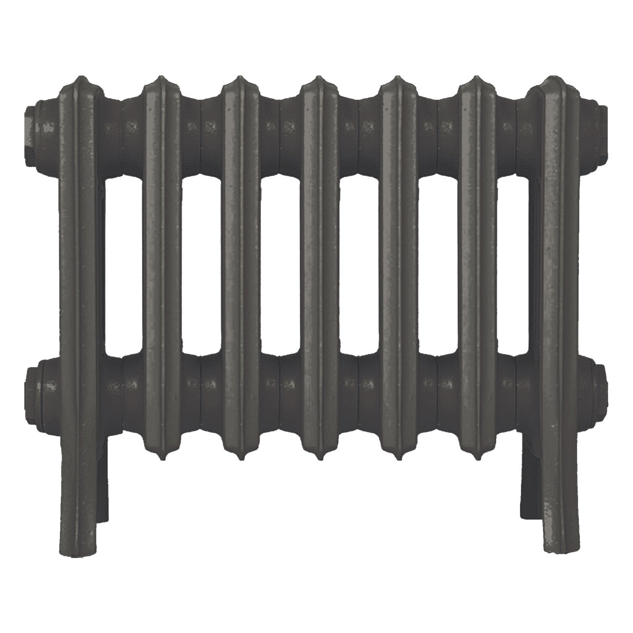 Grace - Grey Bronze Cast Iron Column Radiator H350mm x W454mm 4 Column - Floor Standing