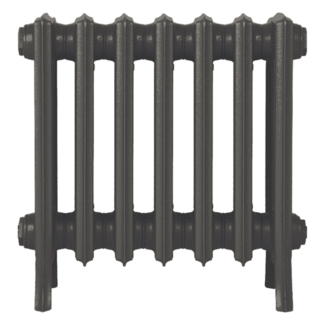 Grace - Grey Bronze Cast Iron Column Radiator H450mm x W454mm 4 Column - Wall Hung
