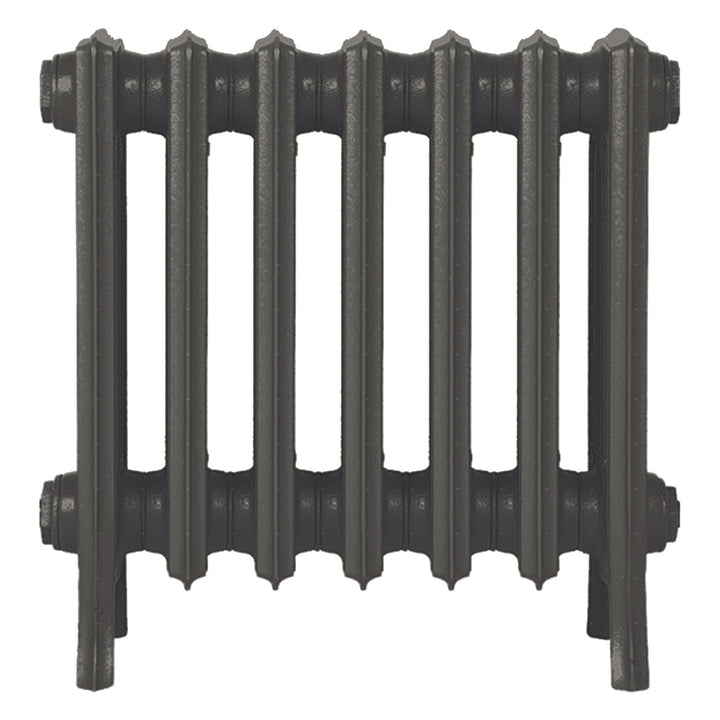 Grace - Grey Bronze Cast Iron Column Radiator H450mm x W454mm 4 Column - Wall Hung