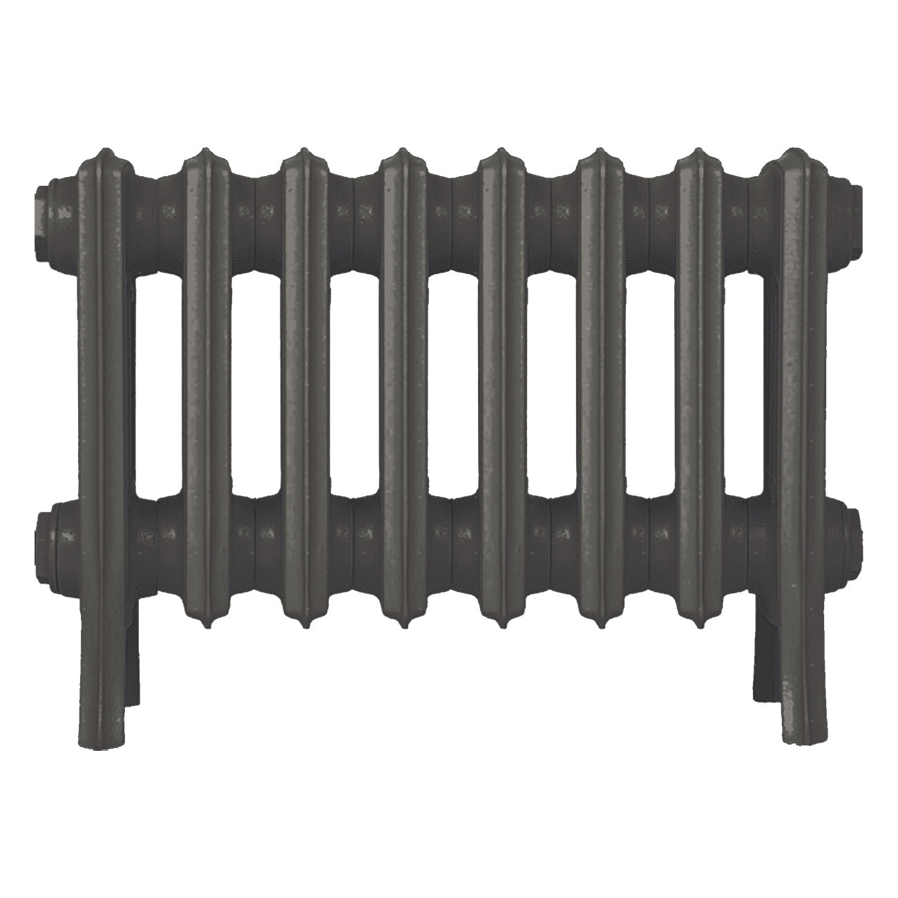 Grace - Grey Bronze Cast Iron Column Radiator H300mm x W514mm 4 Column - Wall Hung
