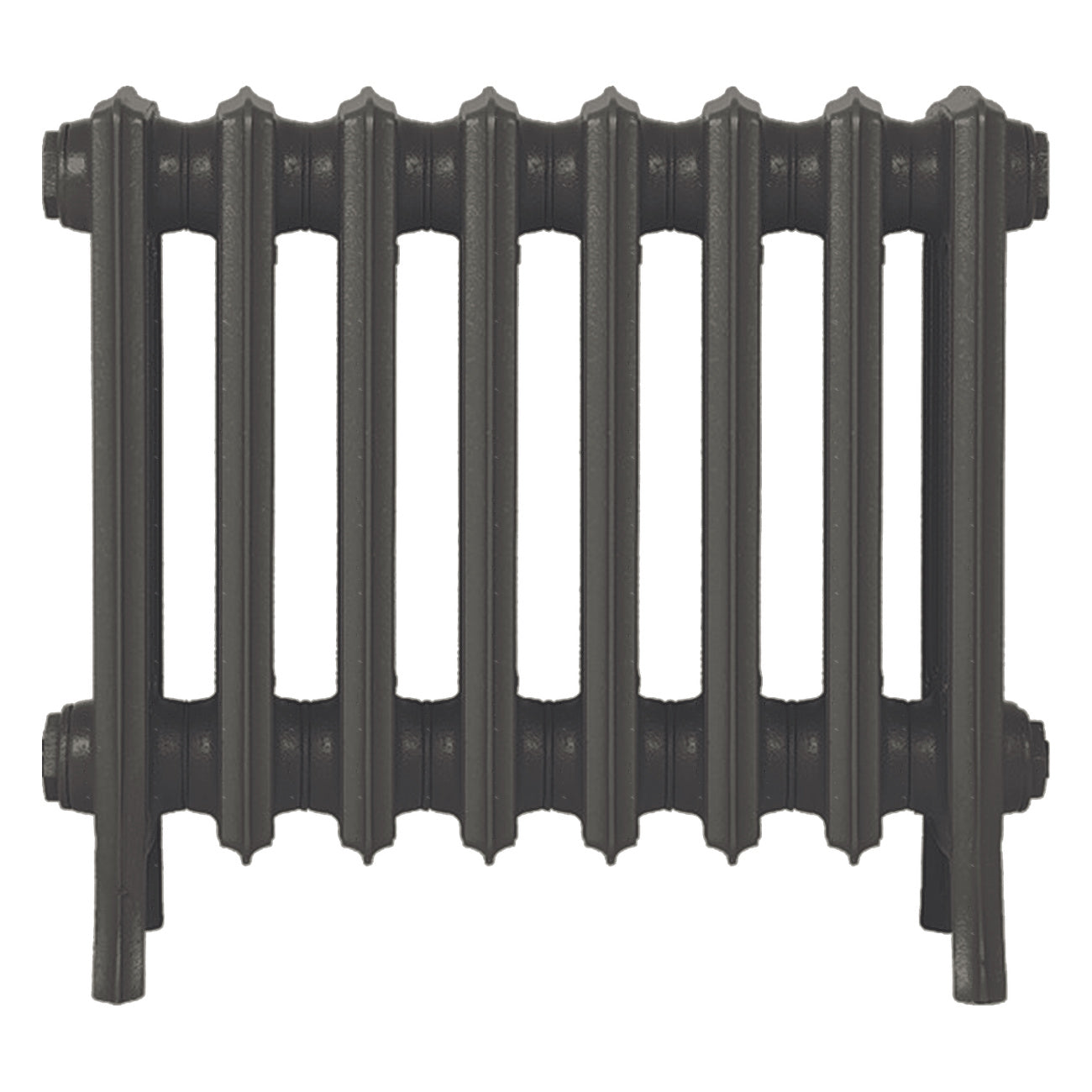 Grace - Grey Bronze Cast Iron Column Radiator H450mm x W514mm 4 Column - Wall Hung