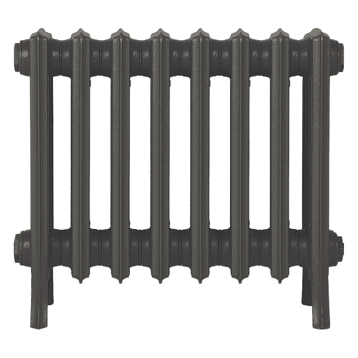 Grace - Grey Bronze Cast Iron Column Radiator H450mm x W514mm 4 Column - Wall Hung