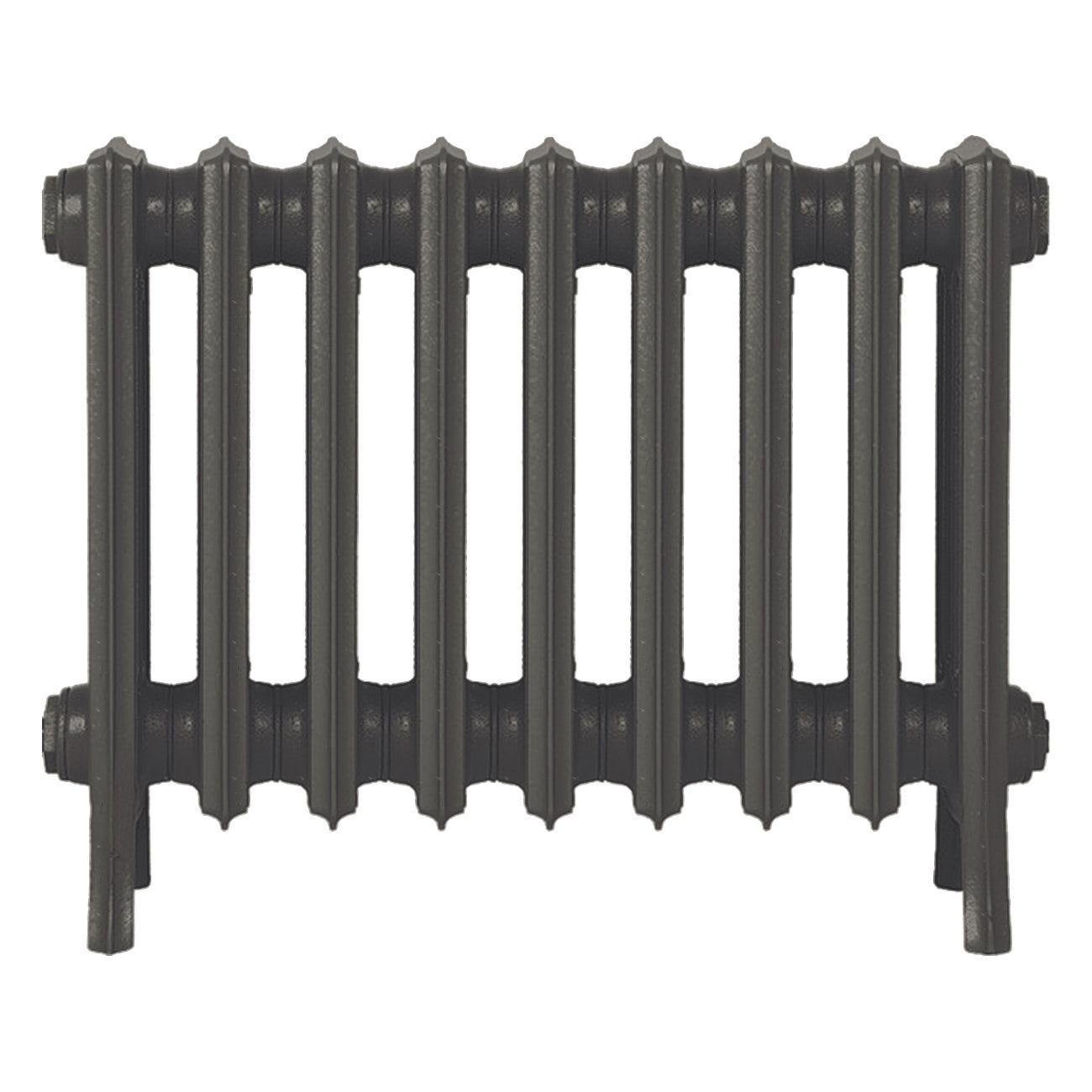 Grace - Grey Bronze Cast Iron Column Radiator H450mm x W575mm 4 Column - Wall Hung