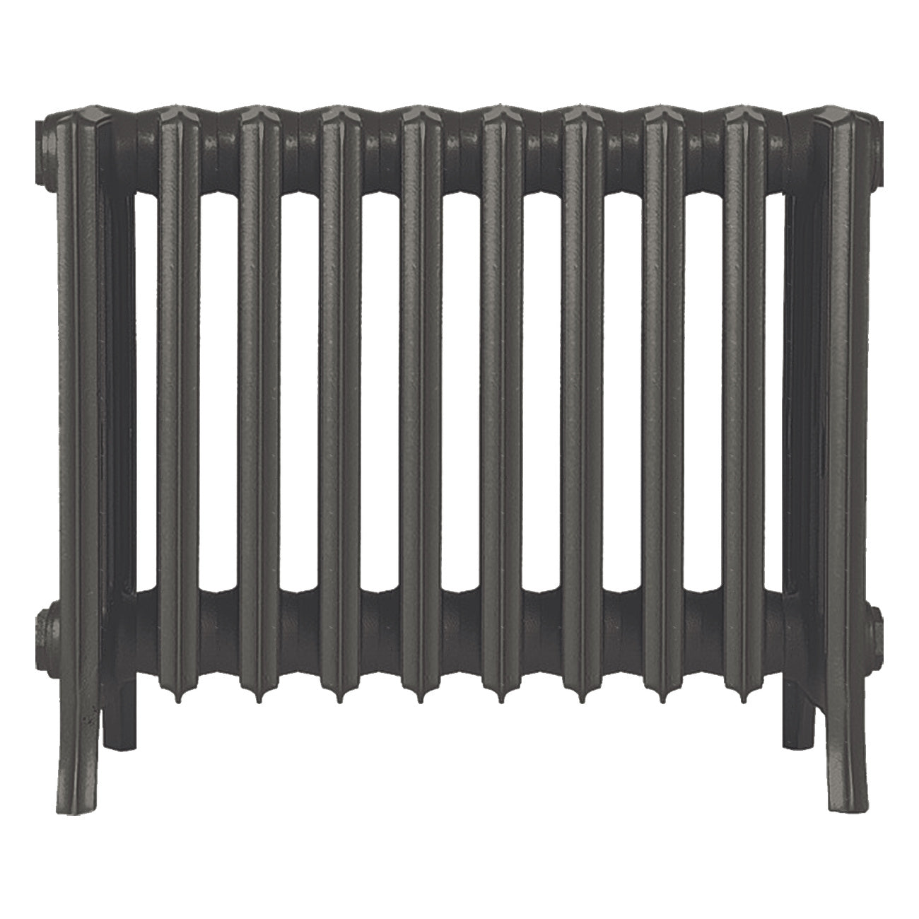 Grace - Grey Bronze Cast Iron Column Radiator H450mm x W635mm 6 Column - Wall Hung