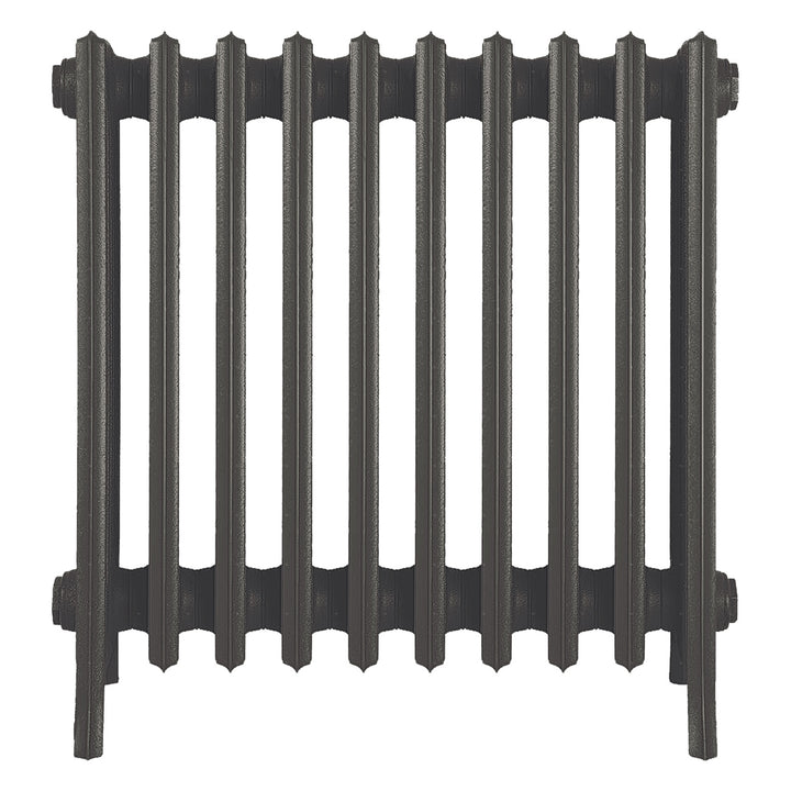 Grace - Grey Bronze Cast Iron Column Radiator H600mm x W635mm 6 Column - Wall Hung