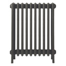 Grace - Grey Bronze Cast Iron Column Radiator H700mm x W635mm 6 Column - Wall Hung