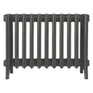 Grace - Grey Bronze Cast Iron Column Radiator H450mm x W696mm 6 Column - Wall Hung