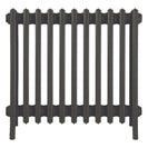 Grace - Grey Bronze Cast Iron Column Radiator H600mm x W696mm 6 Column - Wall Hung