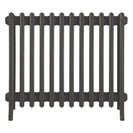 Grace - Grey Bronze Cast Iron Column Radiator H650mm x W756mm 6 Column - Floor Standing
