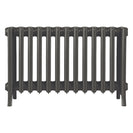 Grace - Grey Bronze Cast Iron Column Radiator H450mm x W817mm 6 Column - Wall Hung