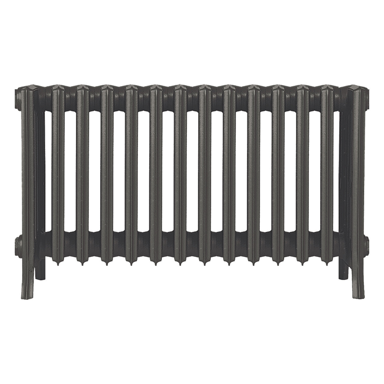 Grace - Grey Bronze Cast Iron Column Radiator H450mm x W877mm 6 Column - Wall Hung