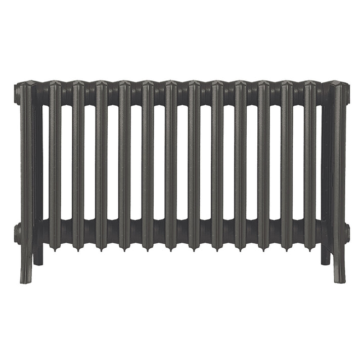 Grace - Grey Bronze Cast Iron Column Radiator H450mm x W877mm 6 Column - Wall Hung