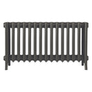 Grace - Grey Bronze Cast Iron Column Radiator H450mm x W938mm 6 Column - Wall Hung