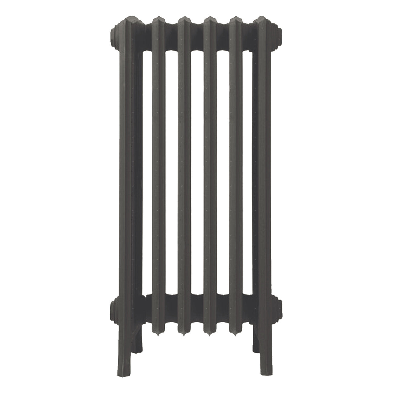 Grace - Grey Bronze Cast Iron Column Radiator H700mm x W393mm 6 Column - Wall Hung