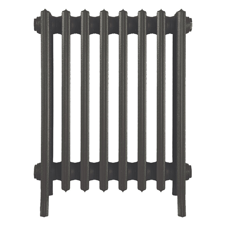 Grace - Grey Bronze Cast Iron Column Radiator H650mm x W514mm 6 Column - Floor Standing