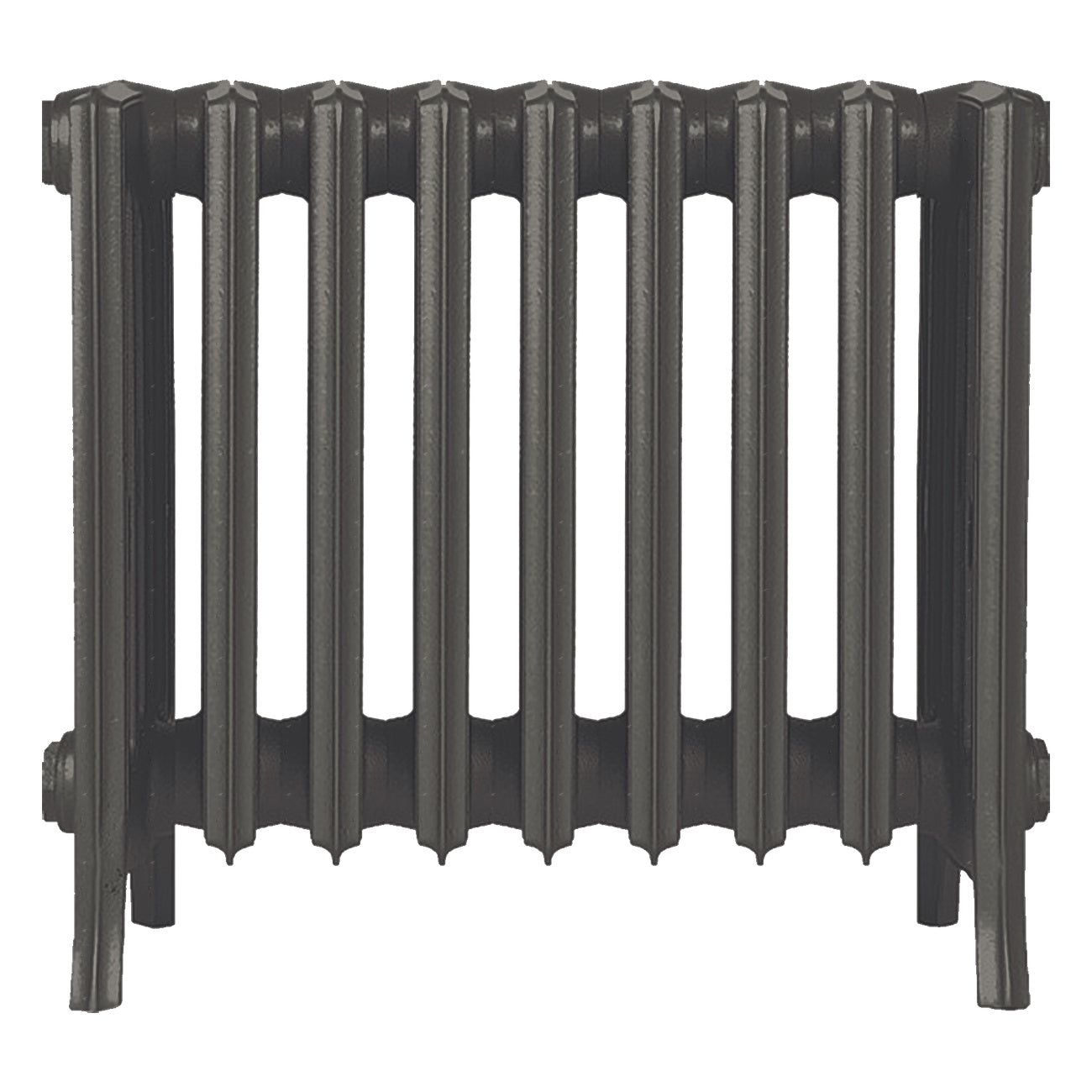 Grace - Grey Bronze Cast Iron Column Radiator H450mm x W575mm 6 Column - Wall Hung