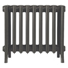 Grace - Grey Bronze Cast Iron Column Radiator H450mm x W575mm 6 Column - Wall Hung