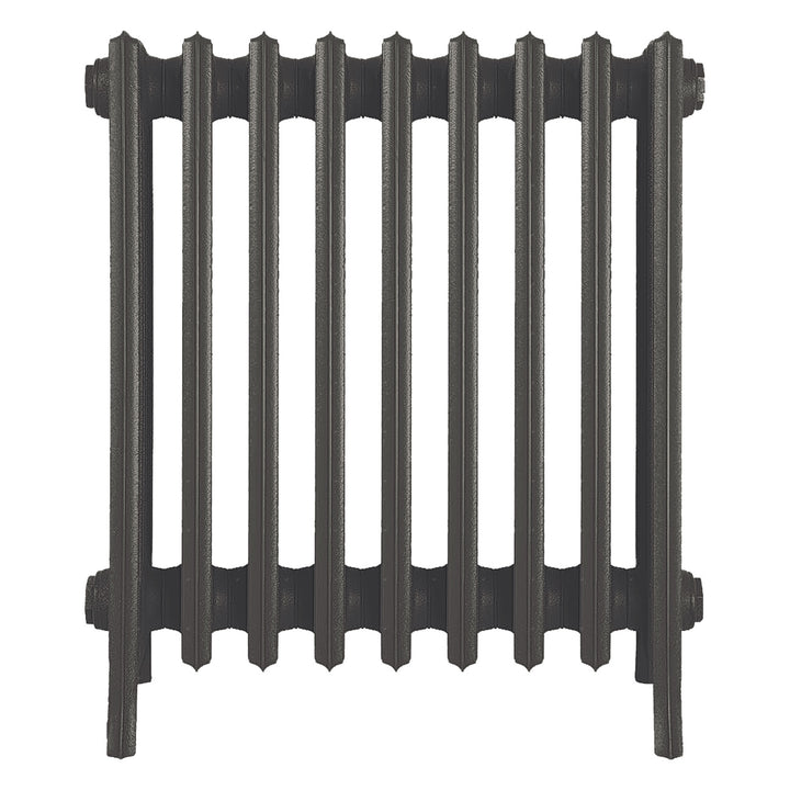 Grace - Grey Bronze Cast Iron Column Radiator H650mm x W575mm 6 Column - Floor Standing