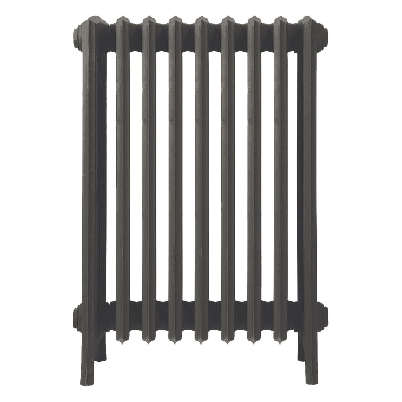 Grace - Grey Bronze Cast Iron Column Radiator H700mm x W575mm 6 Column - Wall Hung