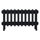Grace - Matt Black Cast Iron Column Radiator H300mm x W635mm 4 Column - Wall Hung