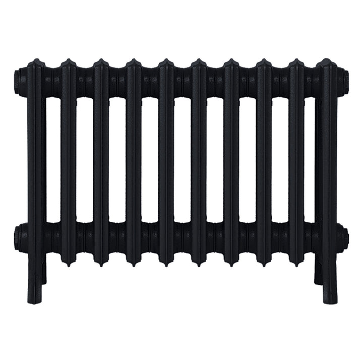 Grace - Matt Black Cast Iron Column Radiator H450mm x W635mm 4 Column - Wall Hung