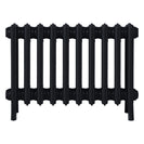 Grace - Matt Black Cast Iron Column Radiator H450mm x W635mm 4 Column - Wall Hung