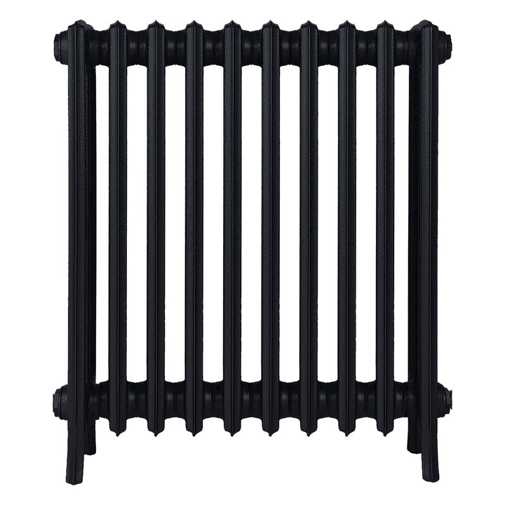 Grace - Matt Black Cast Iron Column Radiator H700mm x W635mm 4 Column - Wall Hung