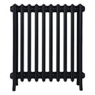 Grace - Matt Black Cast Iron Column Radiator H700mm x W635mm 4 Column - Wall Hung