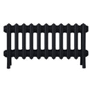 Grace - Matt Black Cast Iron Column Radiator H300mm x W696mm 4 Column - Wall Hung
