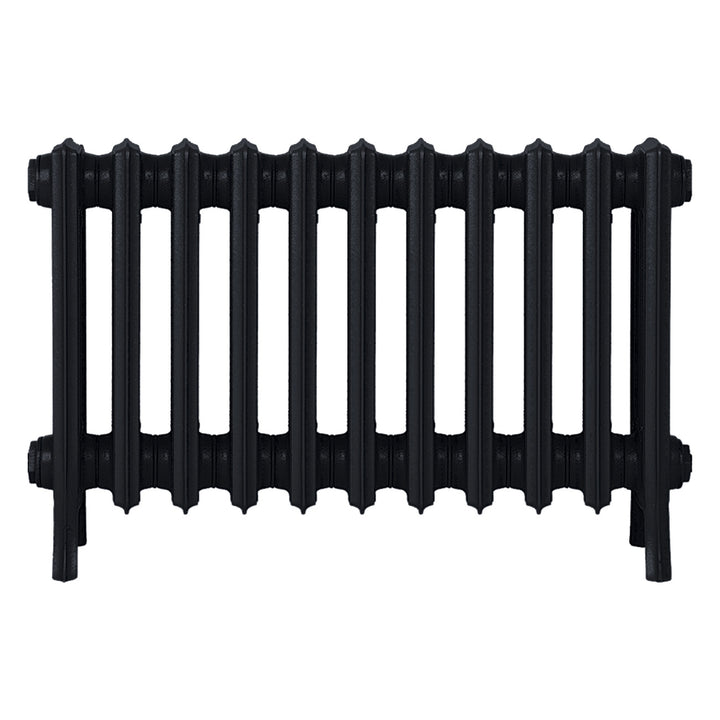 Grace - Matt Black Cast Iron Column Radiator H450mm x W696mm 4 Column - Wall Hung