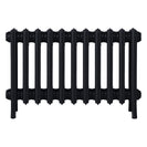 Grace - Matt Black Cast Iron Column Radiator H450mm x W696mm 4 Column - Wall Hung