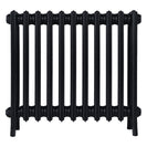 Grace - Matt Black Cast Iron Column Radiator H650mm x W696mm 4 Column - Floor Standing