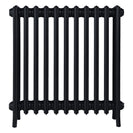 Grace - Matt Black Cast Iron Column Radiator H700mm x W696mm 4 Column - Wall Hung