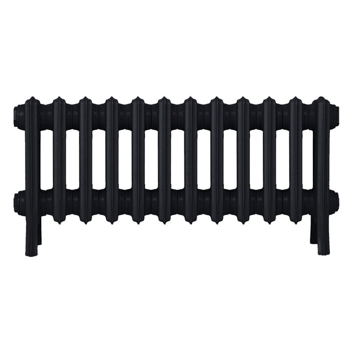 Grace - Matt Black Cast Iron Column Radiator H350mm x W756mm 4 Column - Floor Standing