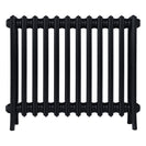 Grace - Matt Black Cast Iron Column Radiator H600mm x W756mm 4 Column - Wall Hung