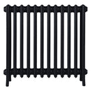 Grace - Matt Black Cast Iron Column Radiator H700mm x W756mm 4 Column - Wall Hung