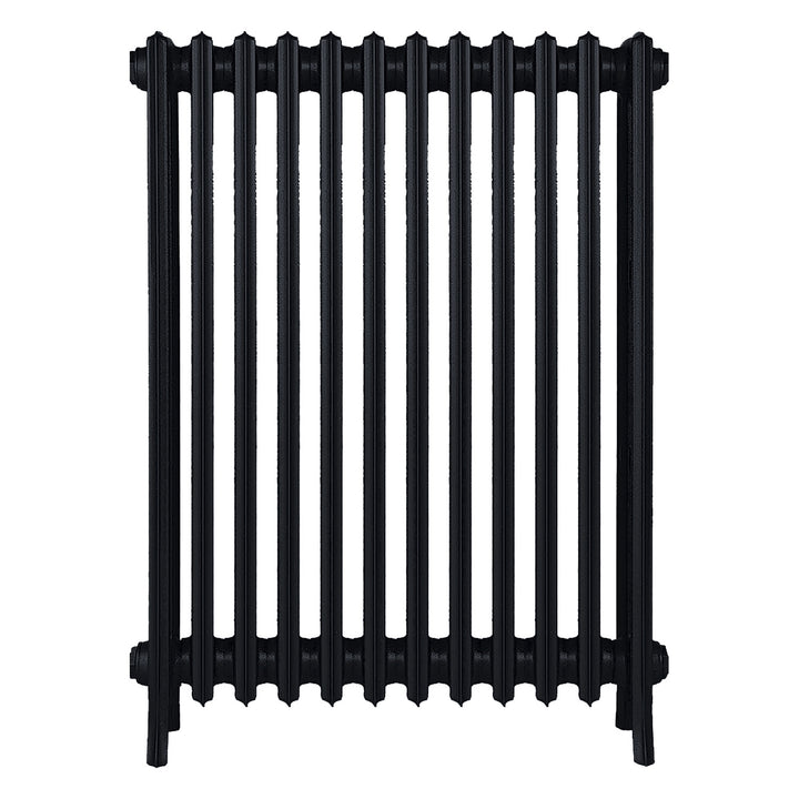 Grace - Matt Black Cast Iron Column Radiator H950mm x W756mm 4 Column - Floor Standing