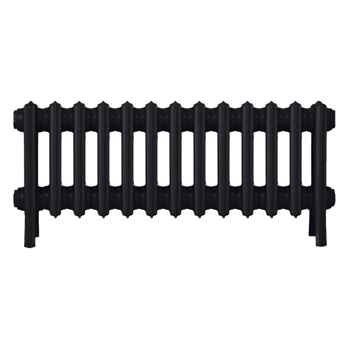 Grace - Matt Black Cast Iron Column Radiator H300mm x W817mm 4 Column - Wall Hung
