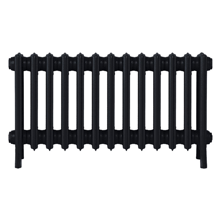 Grace - Matt Black Cast Iron Column Radiator H450mm x W817mm 4 Column - Wall Hung