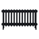 Grace - Matt Black Cast Iron Column Radiator H450mm x W817mm 4 Column - Wall Hung