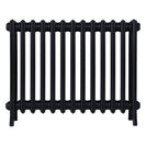 Grace - Matt Black Cast Iron Column Radiator H650mm x W817mm 4 Column - Floor Standing