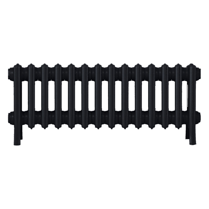 Grace - Matt Black Cast Iron Column Radiator H350mm x W877mm 4 Column - Floor Standing