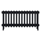 Grace - Matt Black Cast Iron Column Radiator H450mm x W877mm 4 Column - Wall Hung