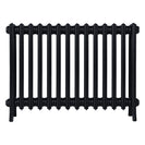 Grace - Matt Black Cast Iron Column Radiator H600mm x W877mm 4 Column - Wall Hung